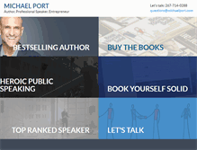 Tablet Screenshot of michaelport.com